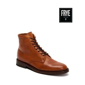 Frye Men's Caramel Leather Lace-Up Boot